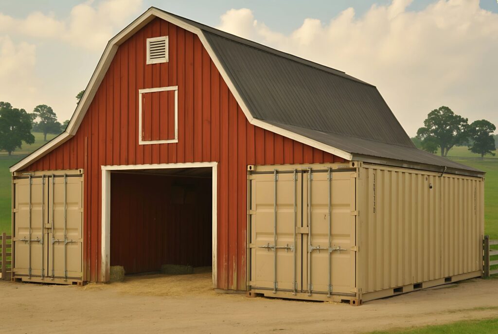 classic shipping container barn