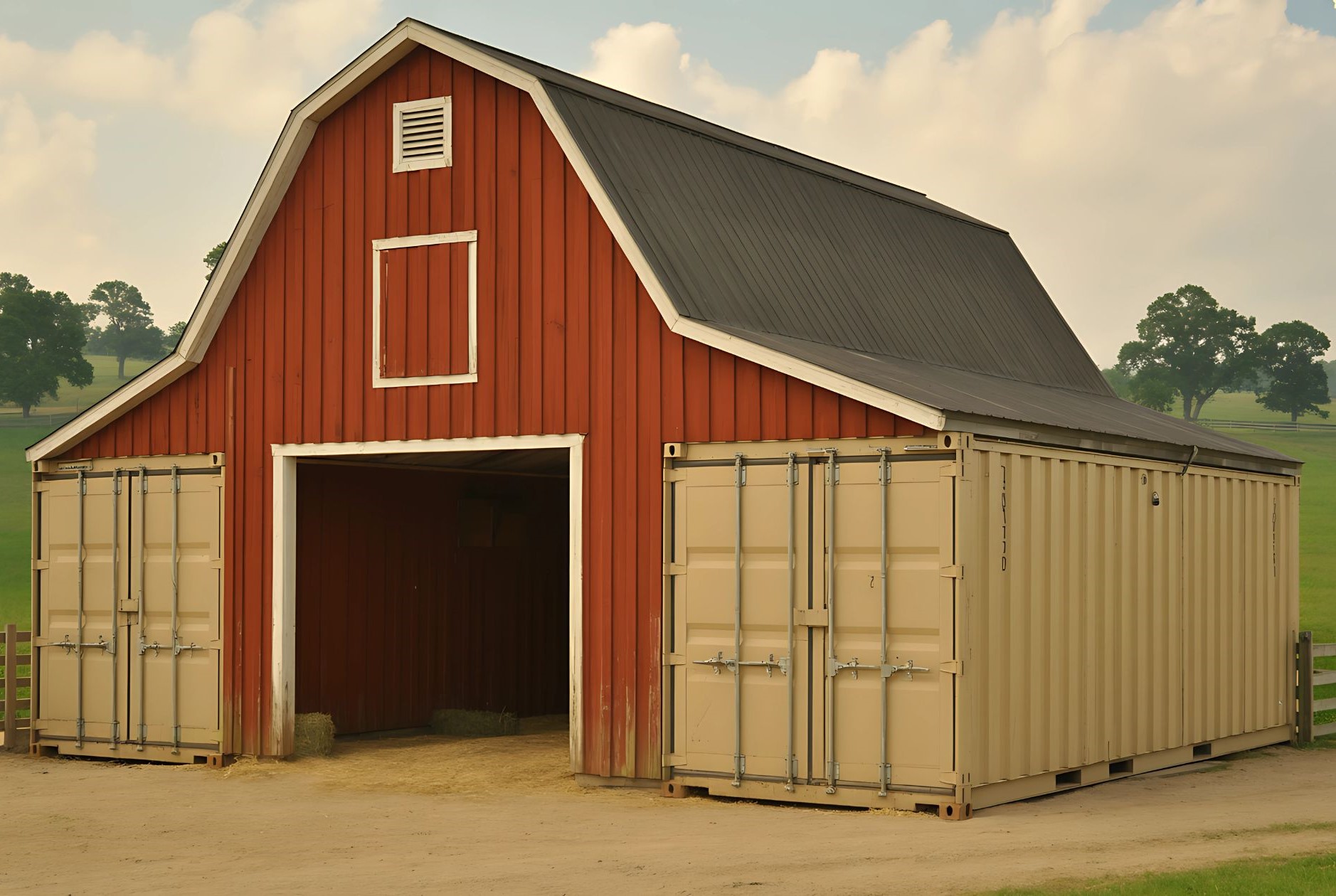 Shipping Container Barn Ideas, Designs and Plans - Dry Box